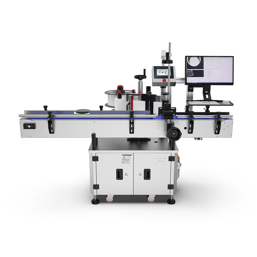 全自動視覺圓瓶定位貼標機